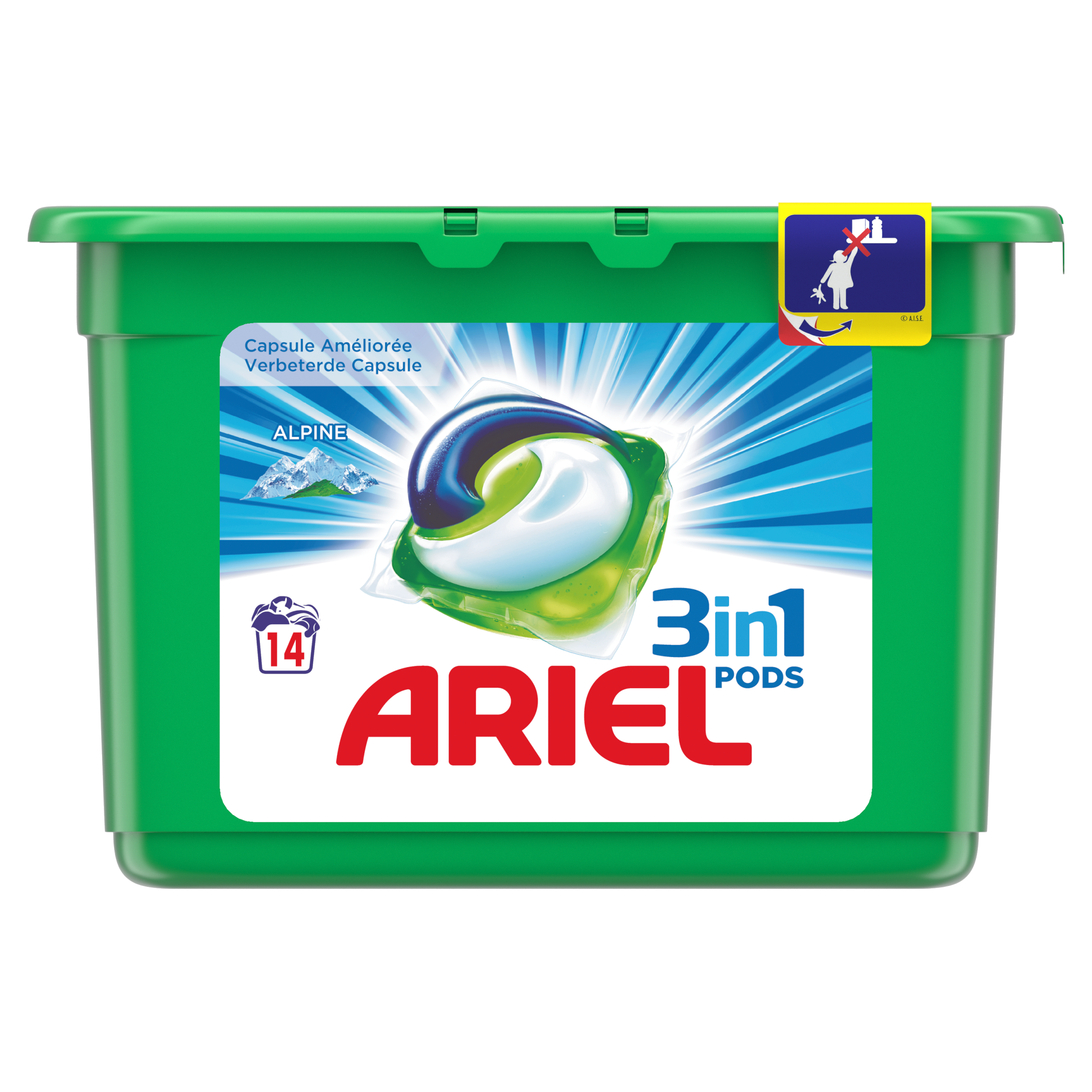 Ariel 3in1 pods original wasmiddelcapsules 14 wasbeurten