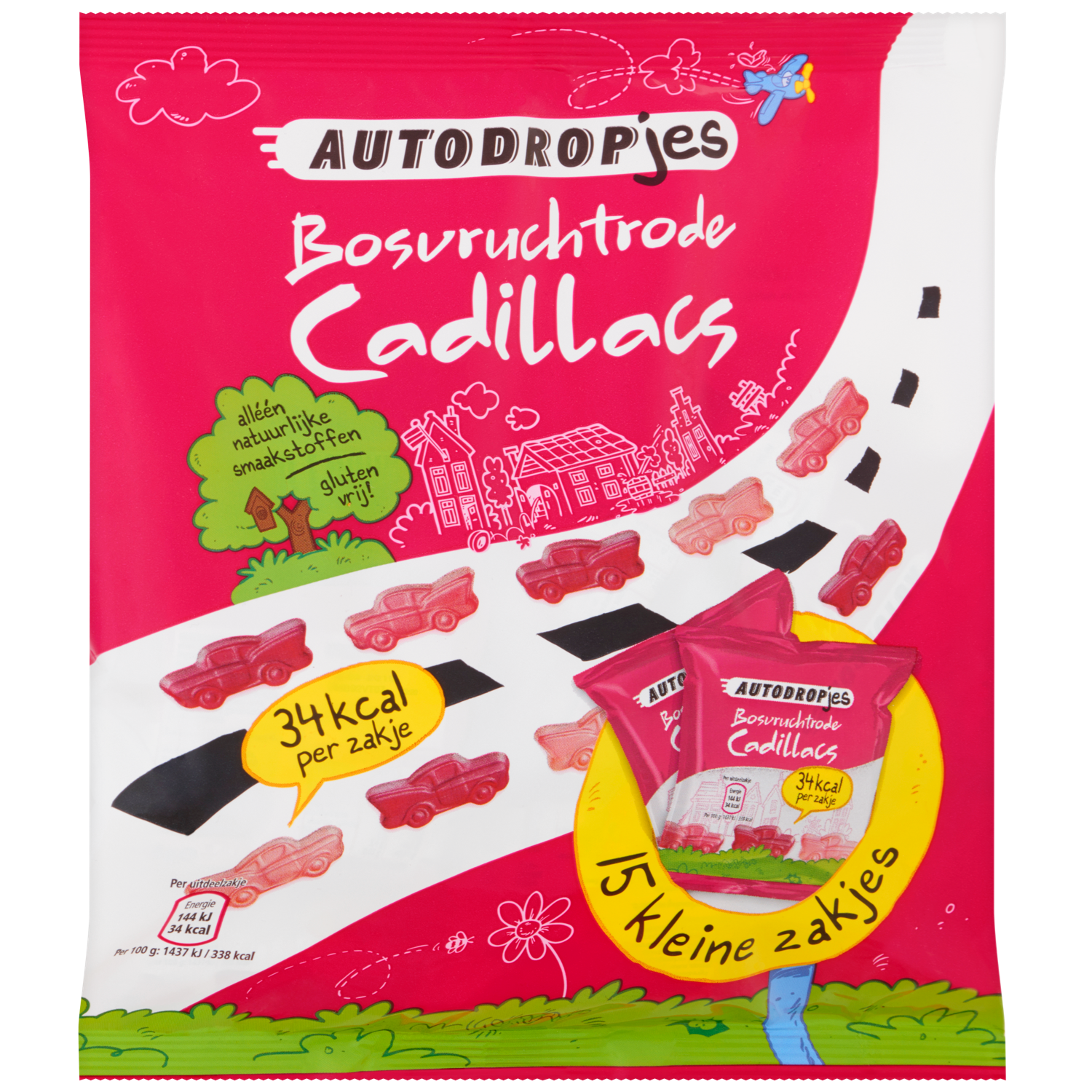 Autodrop Cadillacs uitdeelzakjes