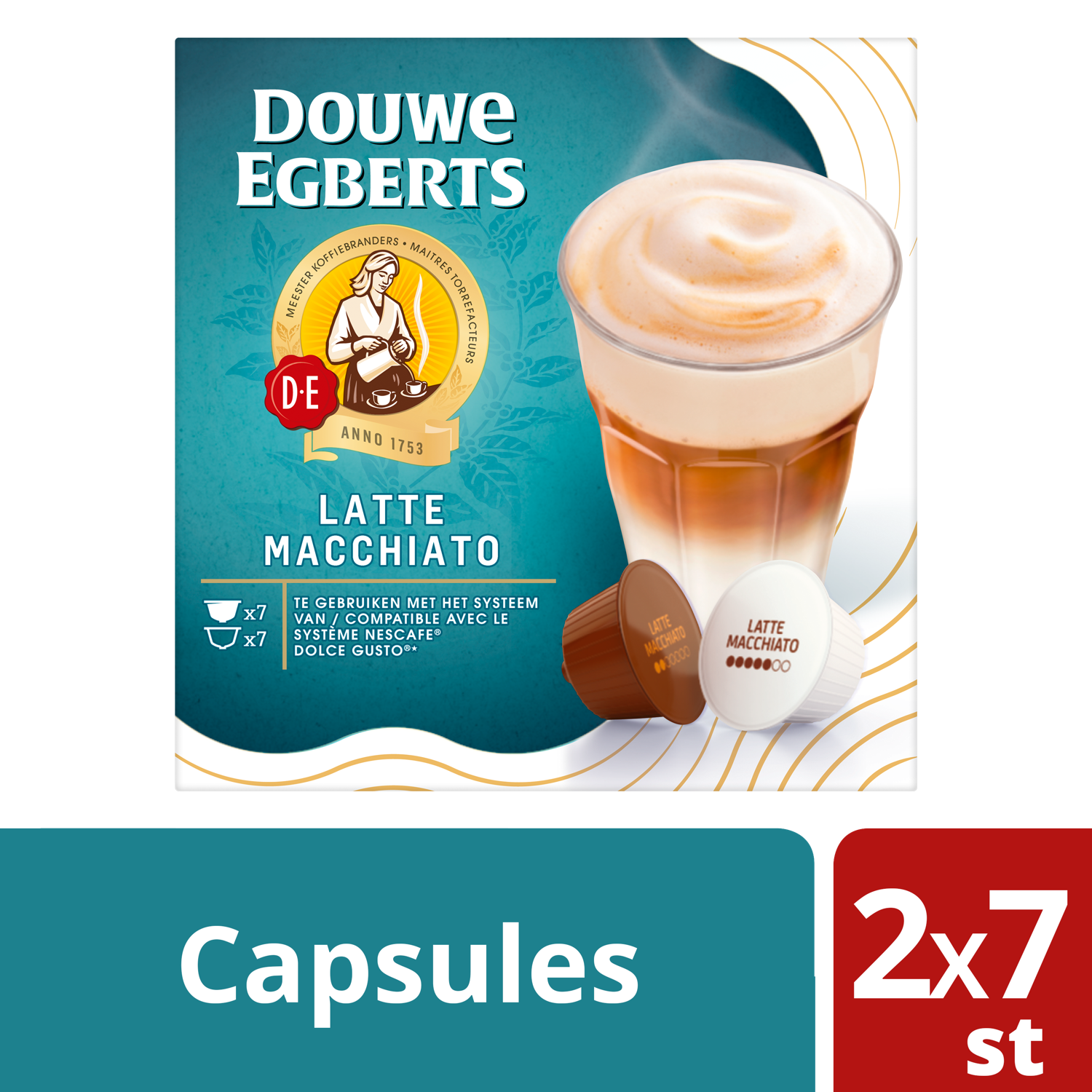 Douwe Egberts Koffie capsules latte macchiato