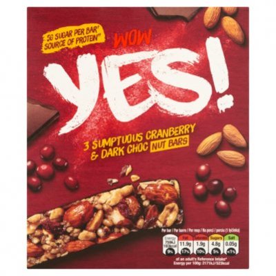 Yes Notenreep cranberry & chocolade 3pack