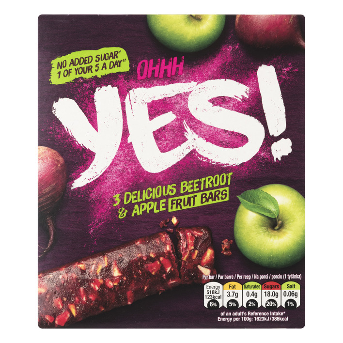 Yes Rode biet & appel fruitreep 3pack
