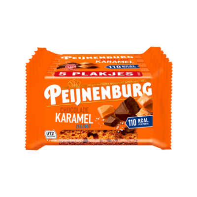 Peijnenburg Ontbijtkoek Chocolade Karamel Zeezout 5 Repen