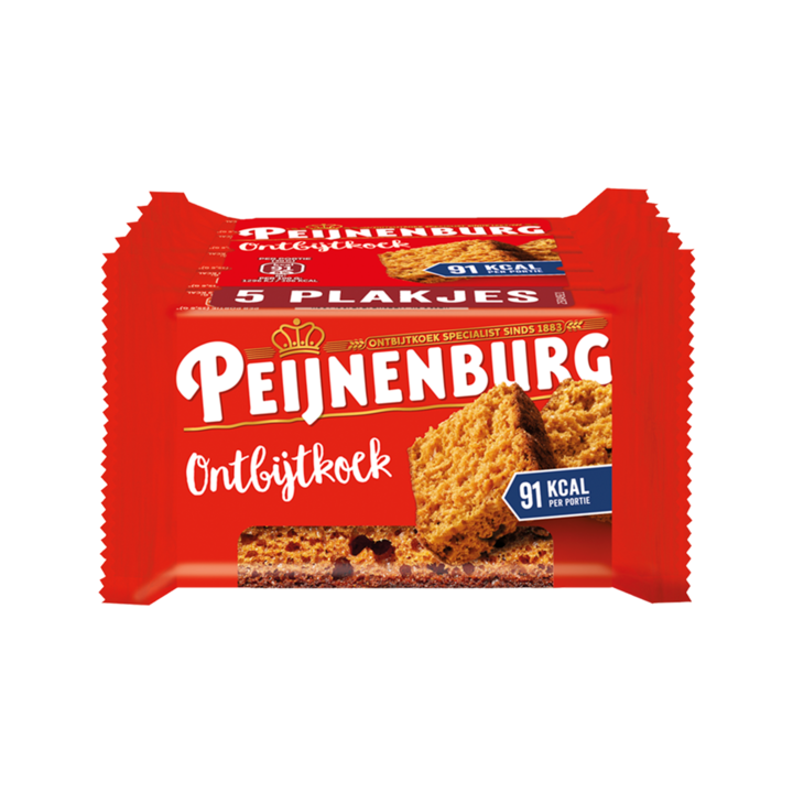 Peijnenburg Ontbijtkoek Naturel 5 Repen