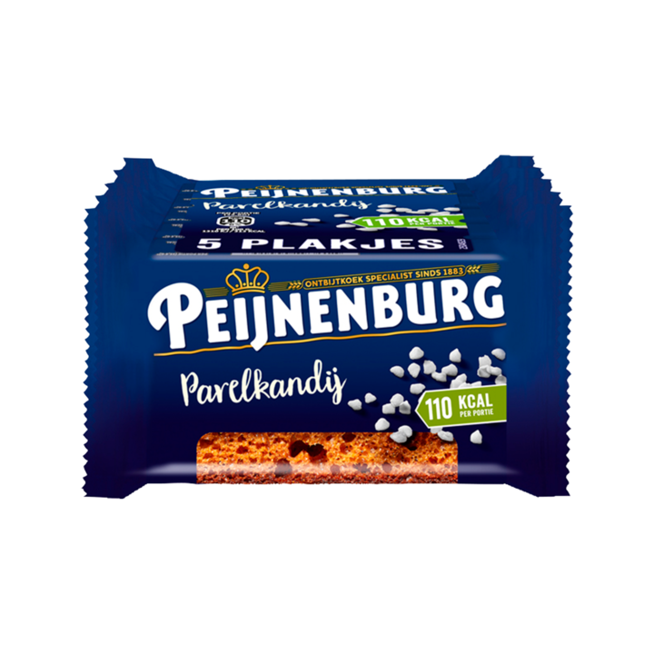 Peijnenburg Ontbijtkoek Parelkandij 5 Repen