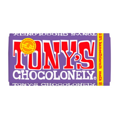 Tony's Chocolonely Melk 32% Kaneelbiscuit