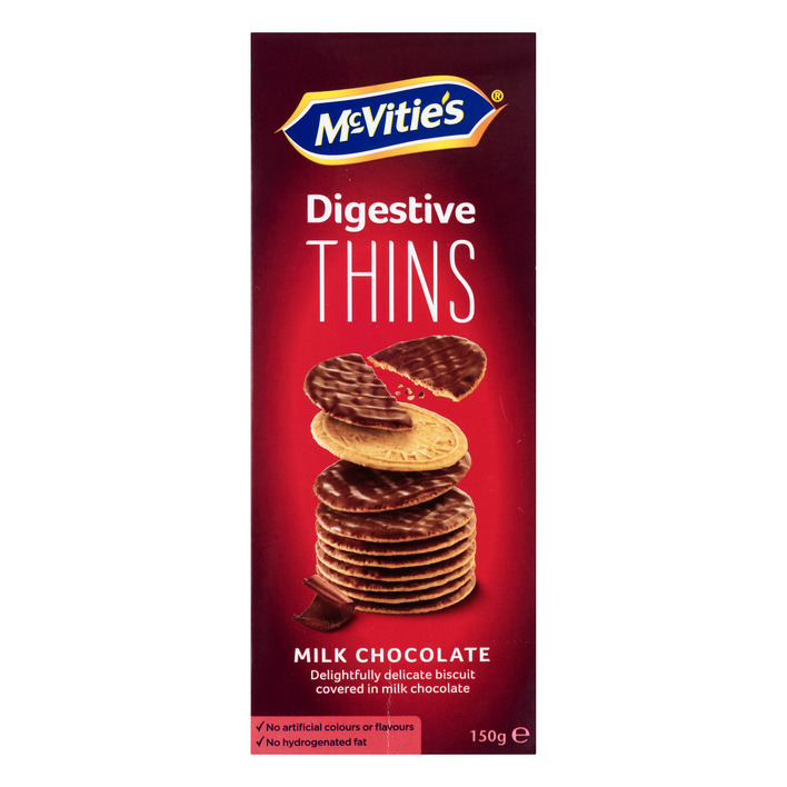 McVities Digestive Thins milk