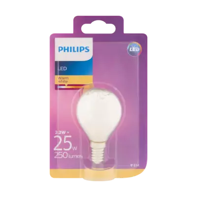 Philips LED Warm White 2.2W E