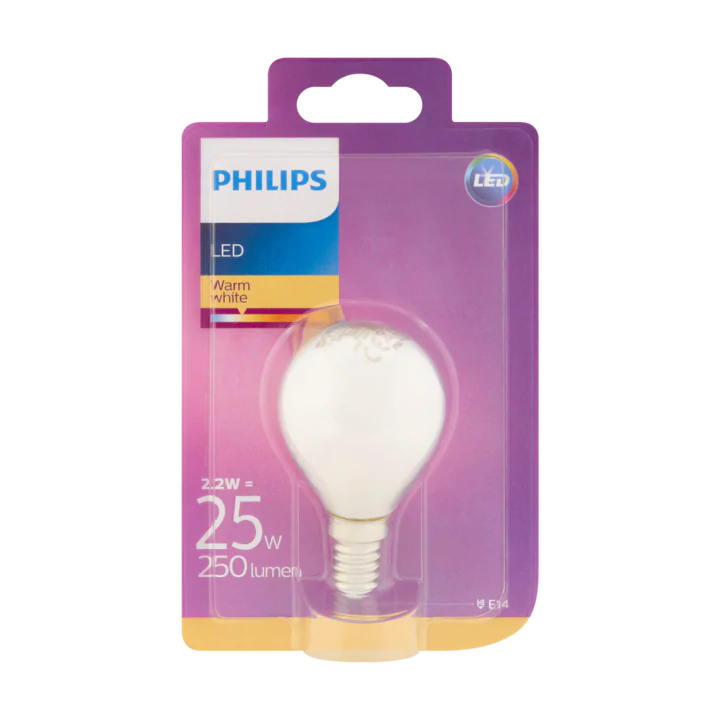 Philips LED Warm White 2.2W E