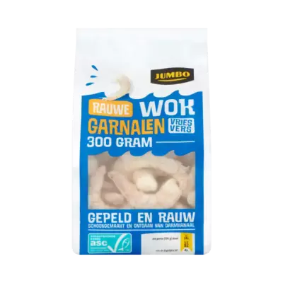 Huismerk Rauwe Wok Garnalen Vriesvers
