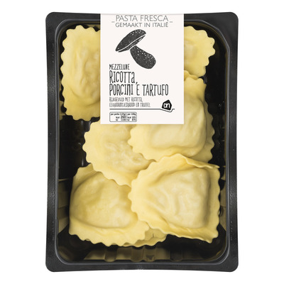 Huismerk Pasta fresca mezzelune porcini tartufo
