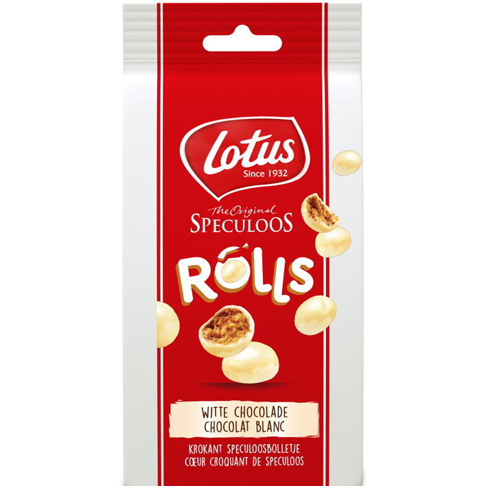Lotus Speculoos rolls witte chocolade