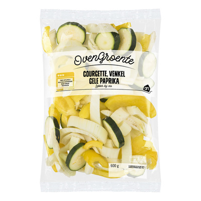 Huismerk Ovengroente venkel courgette paprika