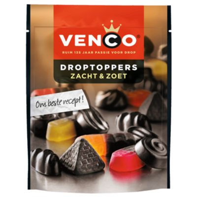 Venco Droptoppers zacht zoet