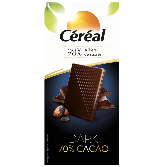 Cereal Chocolade tablet 70%