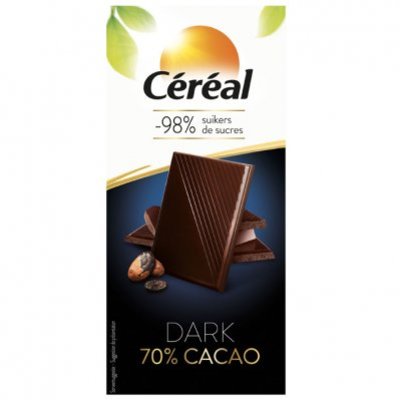 Cereal Chocolade tablet 70%
