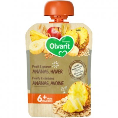 Olvarit Knijpzakje ananas haver 6m868