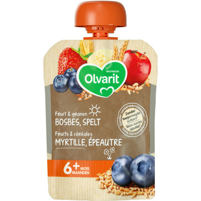 Olvarit Knijpzakje bosbes spelt