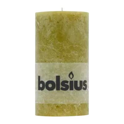 Bolsius Rustiek Olijf Groen 130 mm Ø 68mm