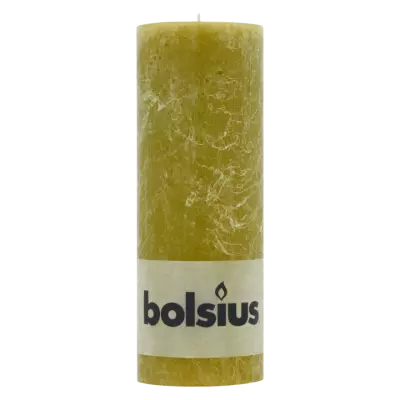 Bolsius Rustiek Olijf Groen 190 mm Ø 68mm