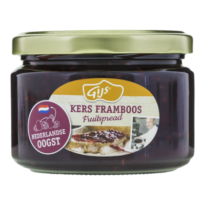 GIJS Fruitspread framboos-kers