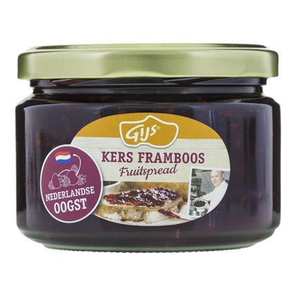 GIJS Fruitspread framboos-kers