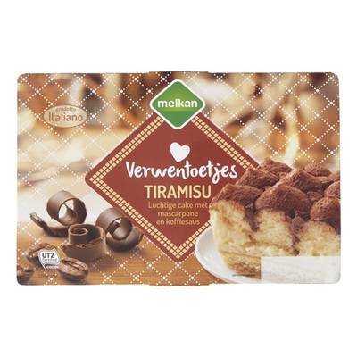 Huismerk verwentoetje tiramisu