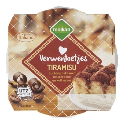 Huismerk verwentoetje tiramisu