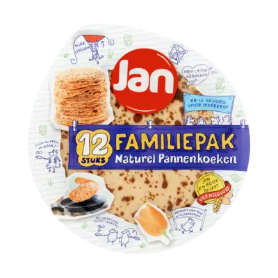 Jan Familiepak Naturel Pannenkoeken 12 Stuks