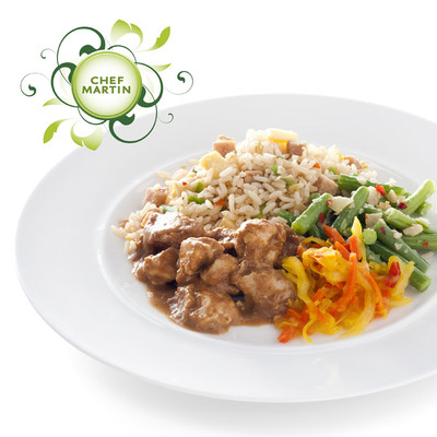 Chef Martin Nasi sambalboontjes, atjar en kipsaté
