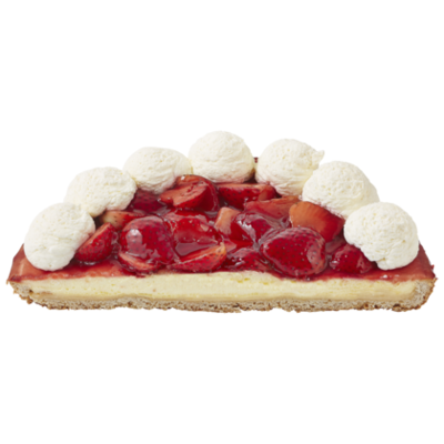 Huismerk Luxe aardbeienvlaai half