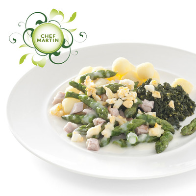 Chef Martin Aspergeschotel met ham