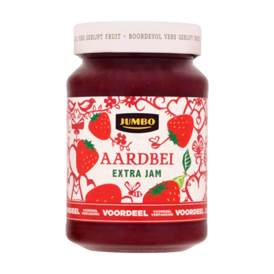 Huismerk Aardbei Extra Jam Voordeelverpakking