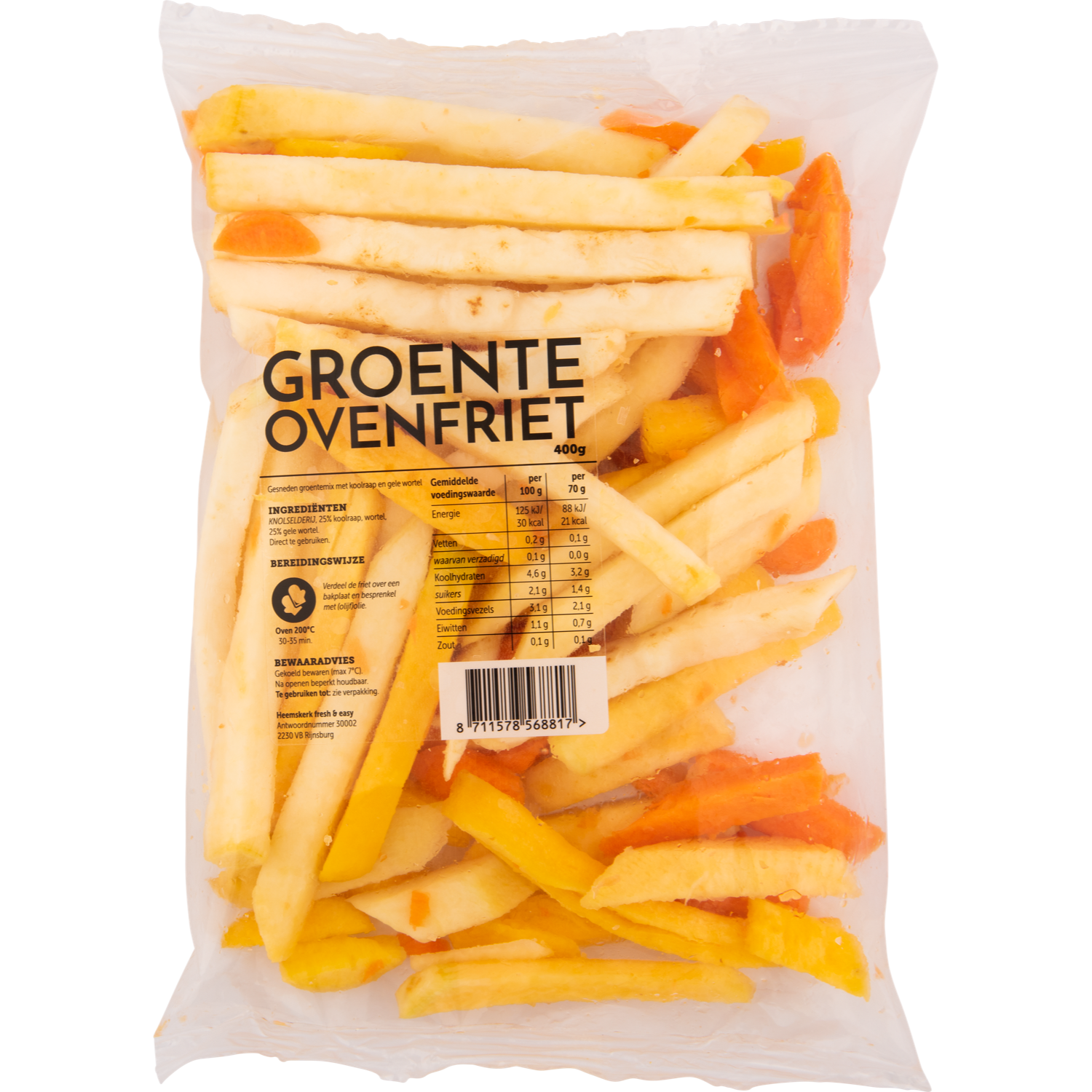 Fresh & easy Groente ovenfriet