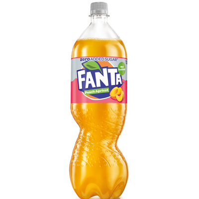 Fanta Zero perzik abrikoos fles