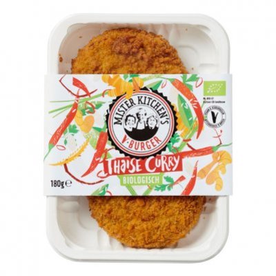 Mister Kitchen's V-burger Thaise curry