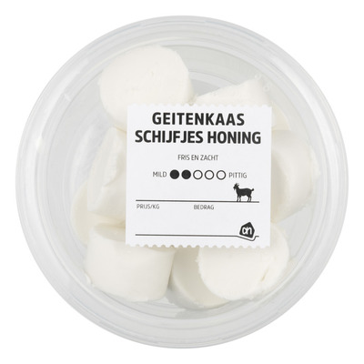 Huismerk Geitenkaas mini schijfjes honing