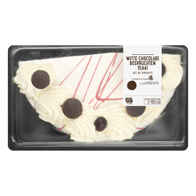 Huismerk Witte chocolade bosvruchten vlaai