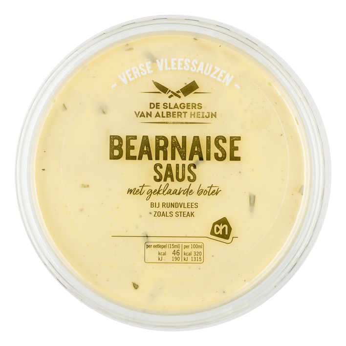 Huismerk Bearnaisesaus met puur geklaarde boter