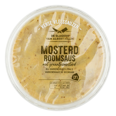 Huismerk Mosterd-roomsaus met graantjesmosterd