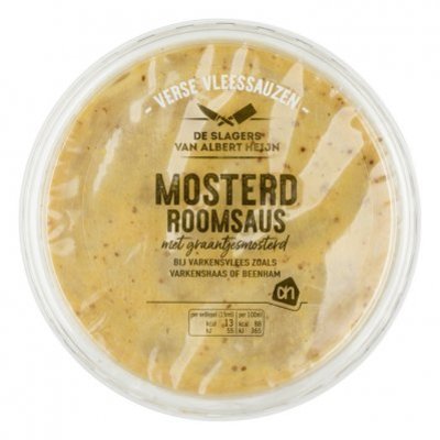 Huismerk Mosterd-roomsaus met graantjesmosterd