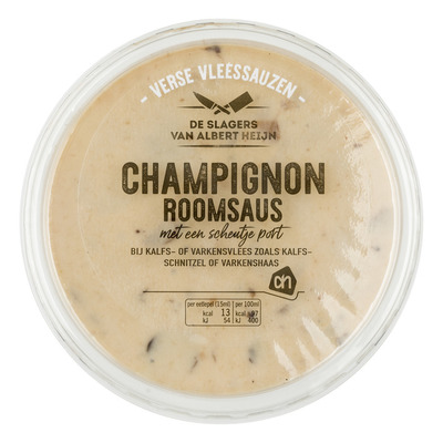 Huismerk Champignon-roomsaus met scheutje port