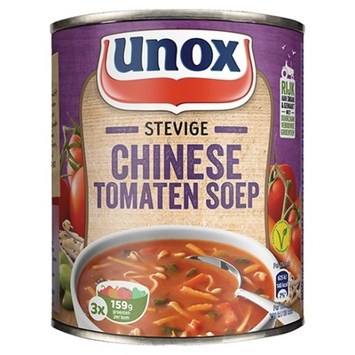 Unox Soep in Blik Stevige Chinese Tomatensoep