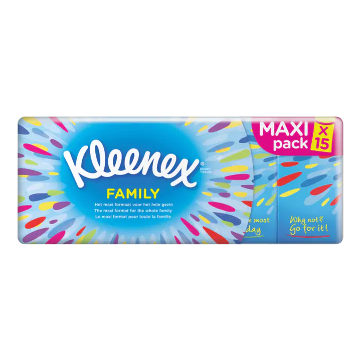 Kleenex Family Zakdoeken 4-Laags Maxi Pack