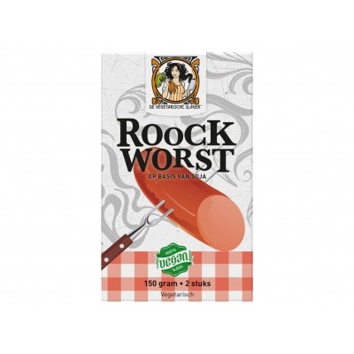 Vegetarische slager Vegan roockworst