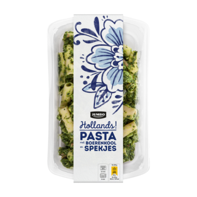 Huismerk Pasta met Boerenkool en Spekjes