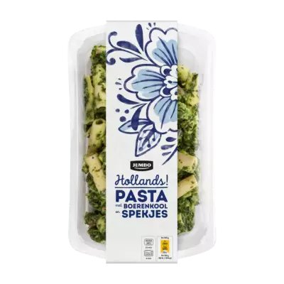 Huismerk Pasta met Boerenkool en Spekjes