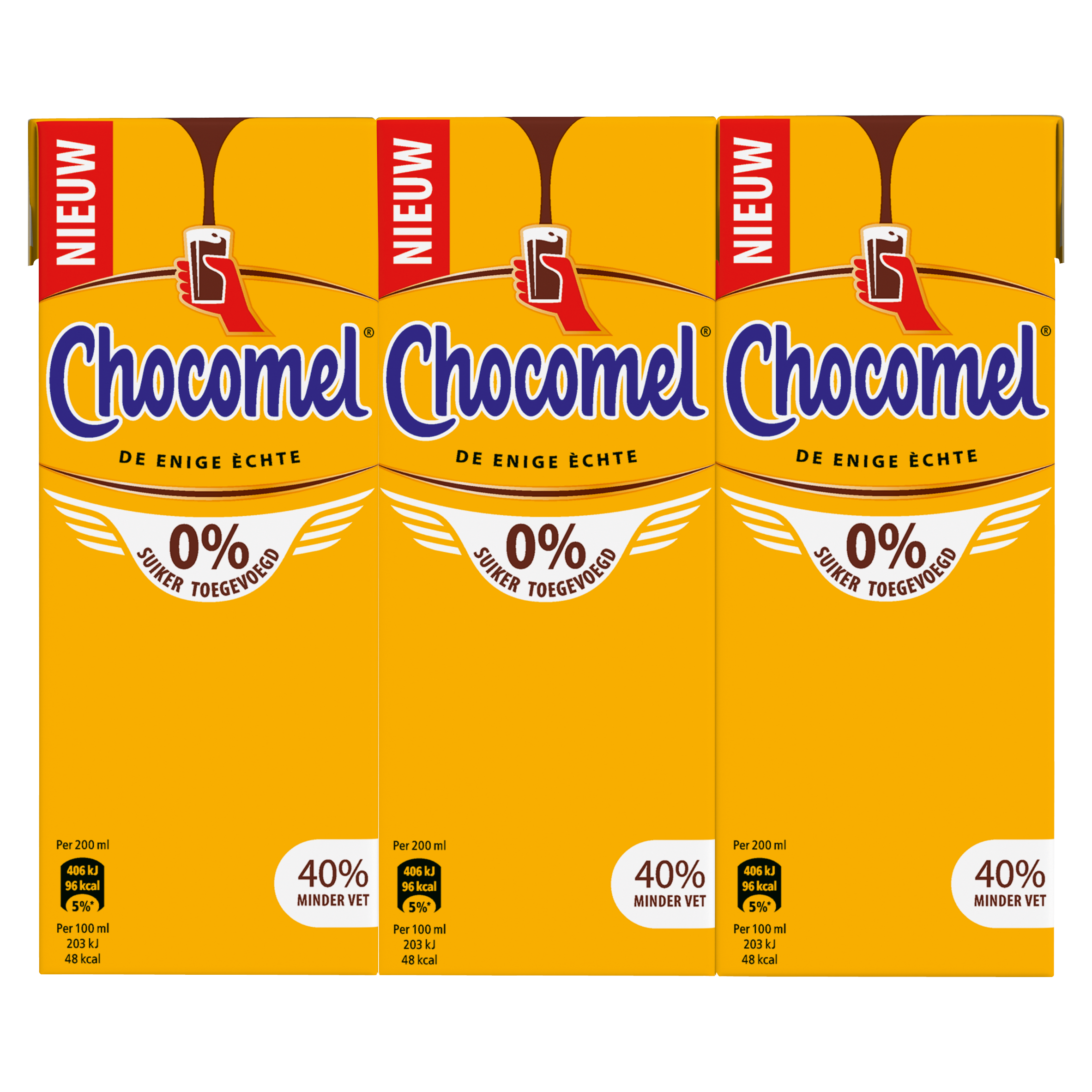 Chocomel 0% Suiker Toegevoegd Multipack 6 x 200 ml