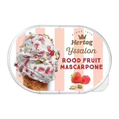 Hertog IJs IJssalon Rood Fruit Mascarpone