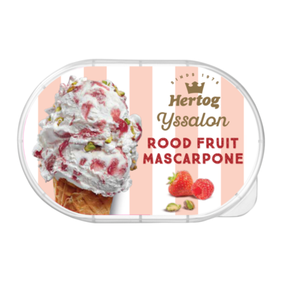 Hertog IJs IJssalon Rood Fruit Mascarpone
