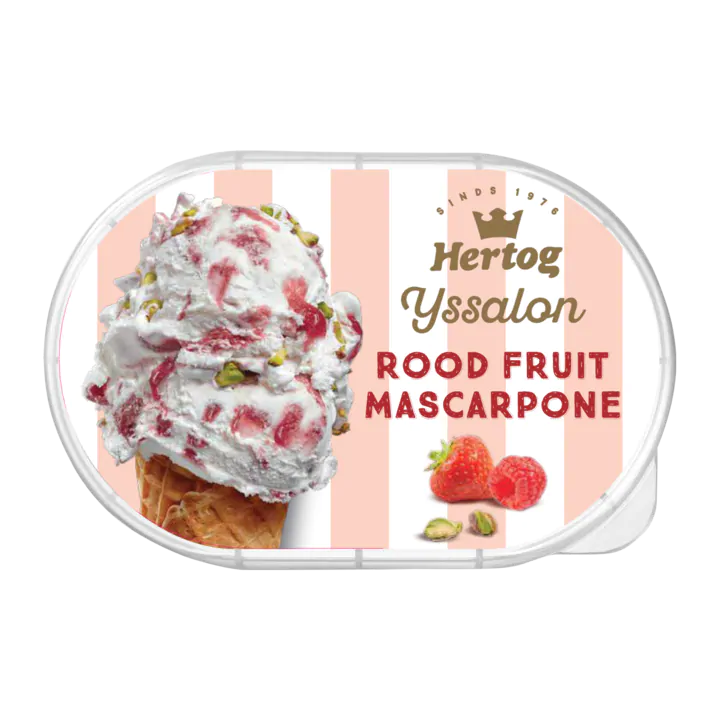 Hertog IJs IJssalon Rood Fruit Mascarpone
